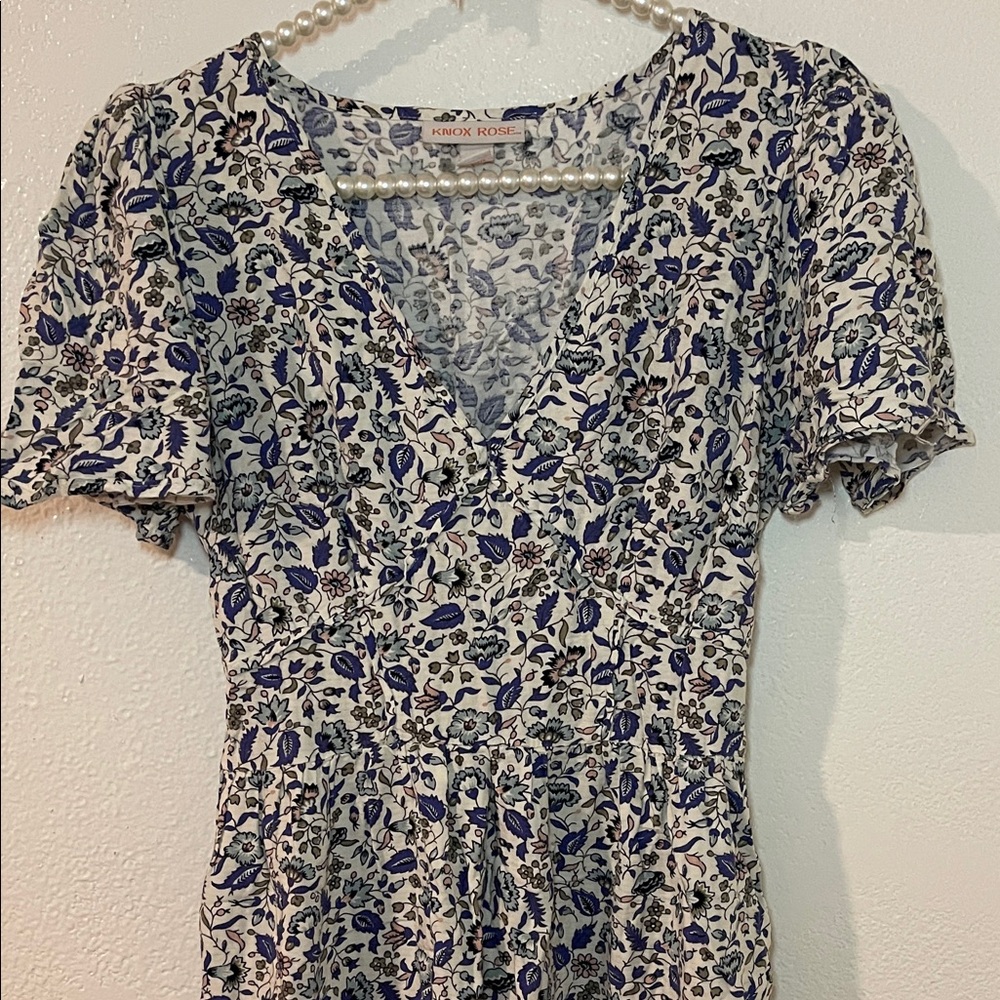 Floral V-Neck Dress